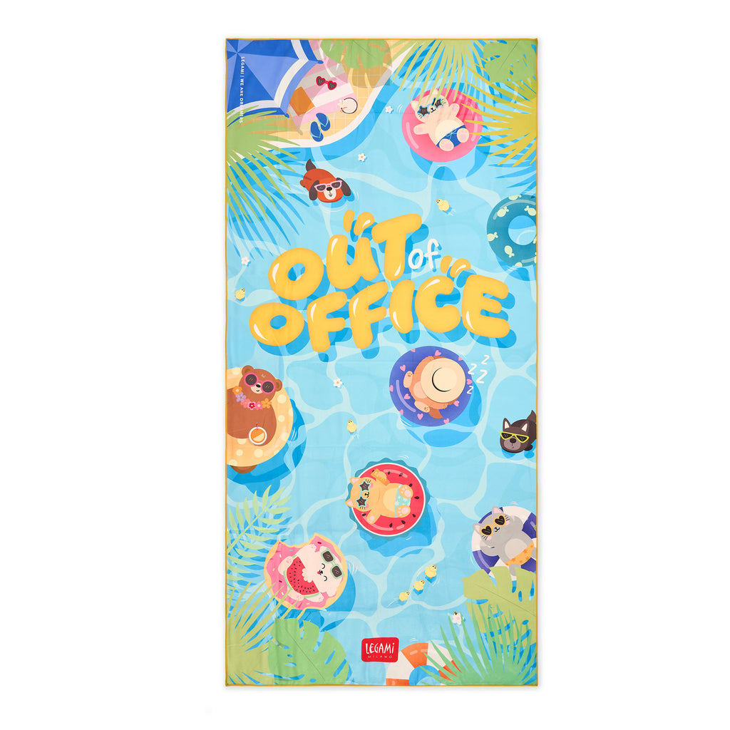 Legami Beach Towel - Telo Mare - Out Of Office