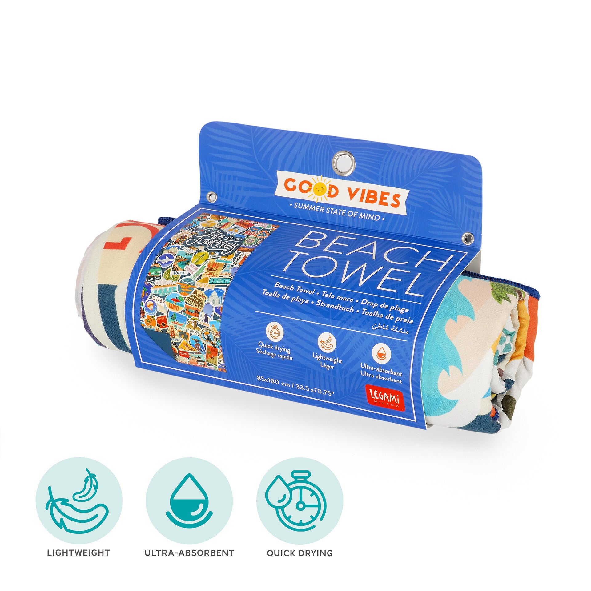Legami Beach Towel - Telo Mare - Travel