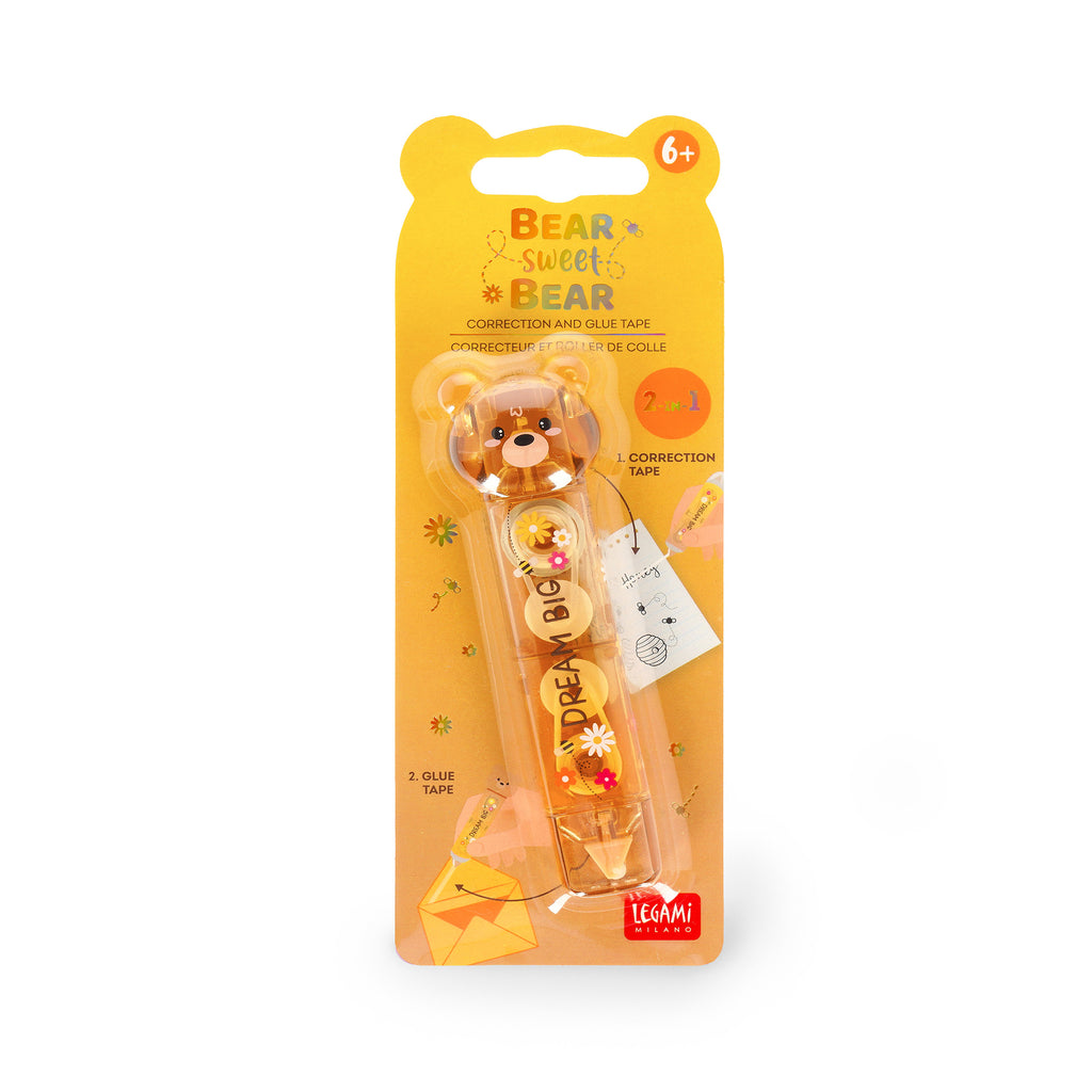 Legami 2-In-1 Correttore E Colla A Nastro - Teddy Bear