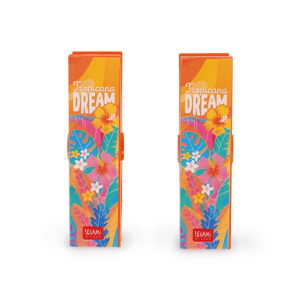 Legami Beach Towel Clips - Set Di 2 Mollette Ferma Telo M - Tropicana