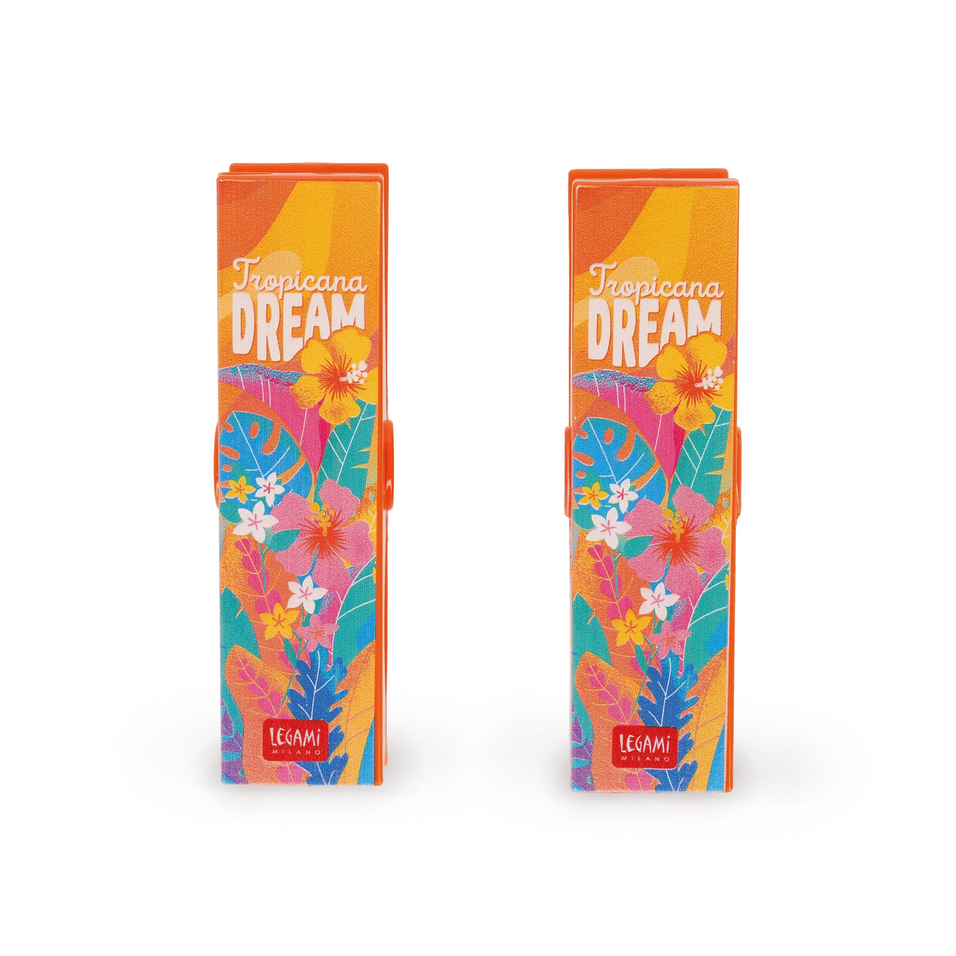 Legami Beach Towel Clips - Set Di 2 Mollette Ferma Telo M - Tropicana