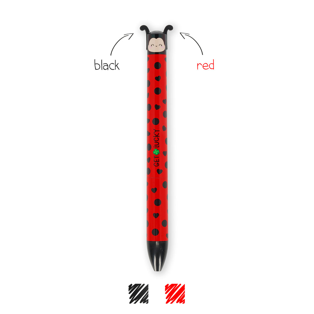 Legami Penna A Sfera A Due Colori Ladybug - Click&Clack