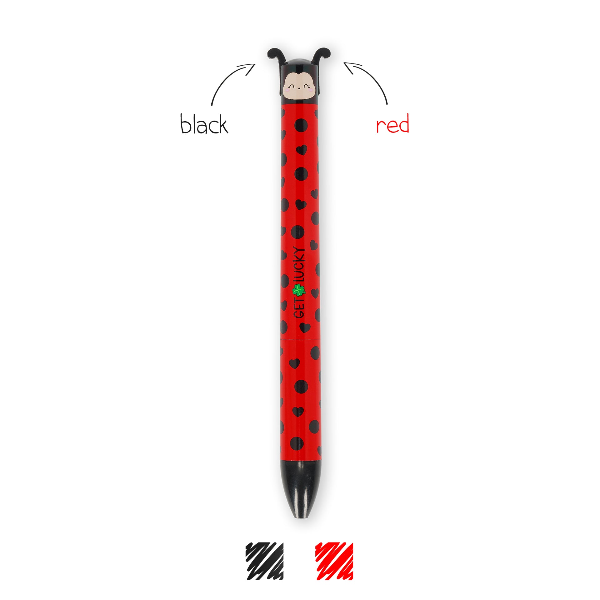 Legami Penna A Sfera A Due Colori Ladybug - Click&Clack