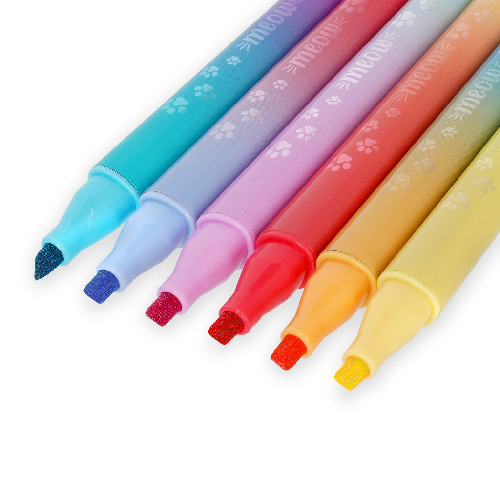 Legami Set Di 6 Pennarelli Doppia Punta Con Colori Sovrascrivibili - Meow