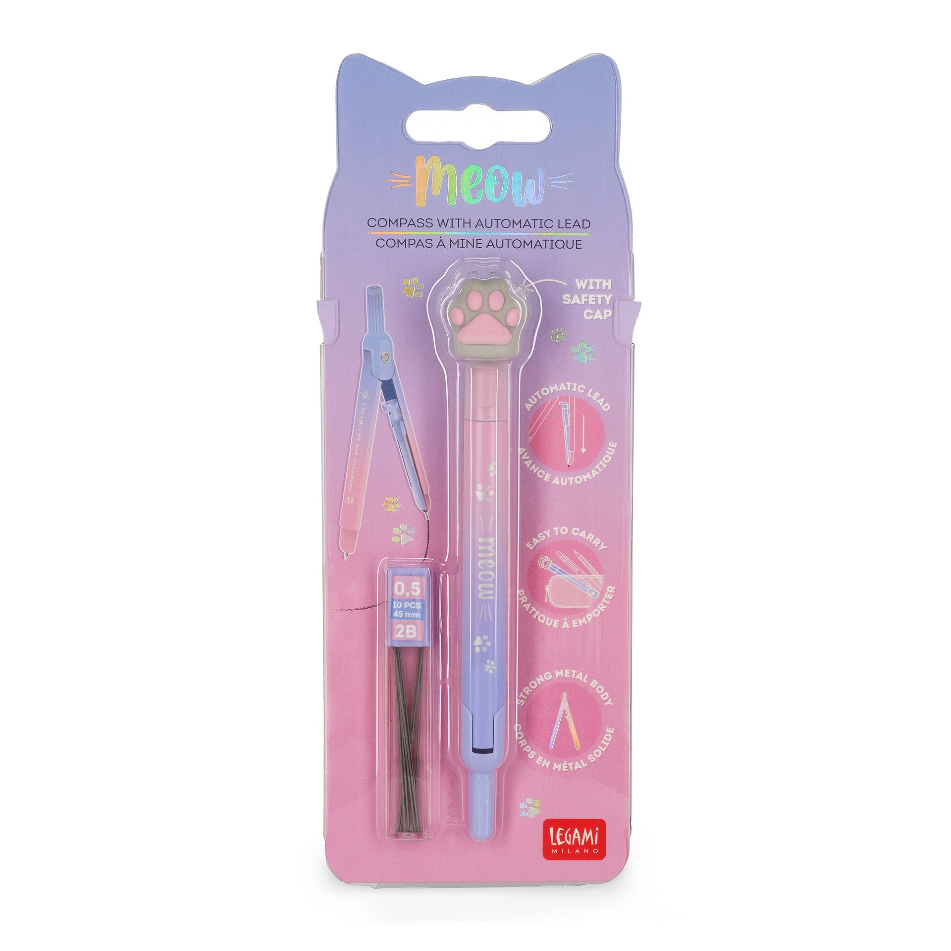 Legami Compasso Con Mina Automatica Meow - Kitty