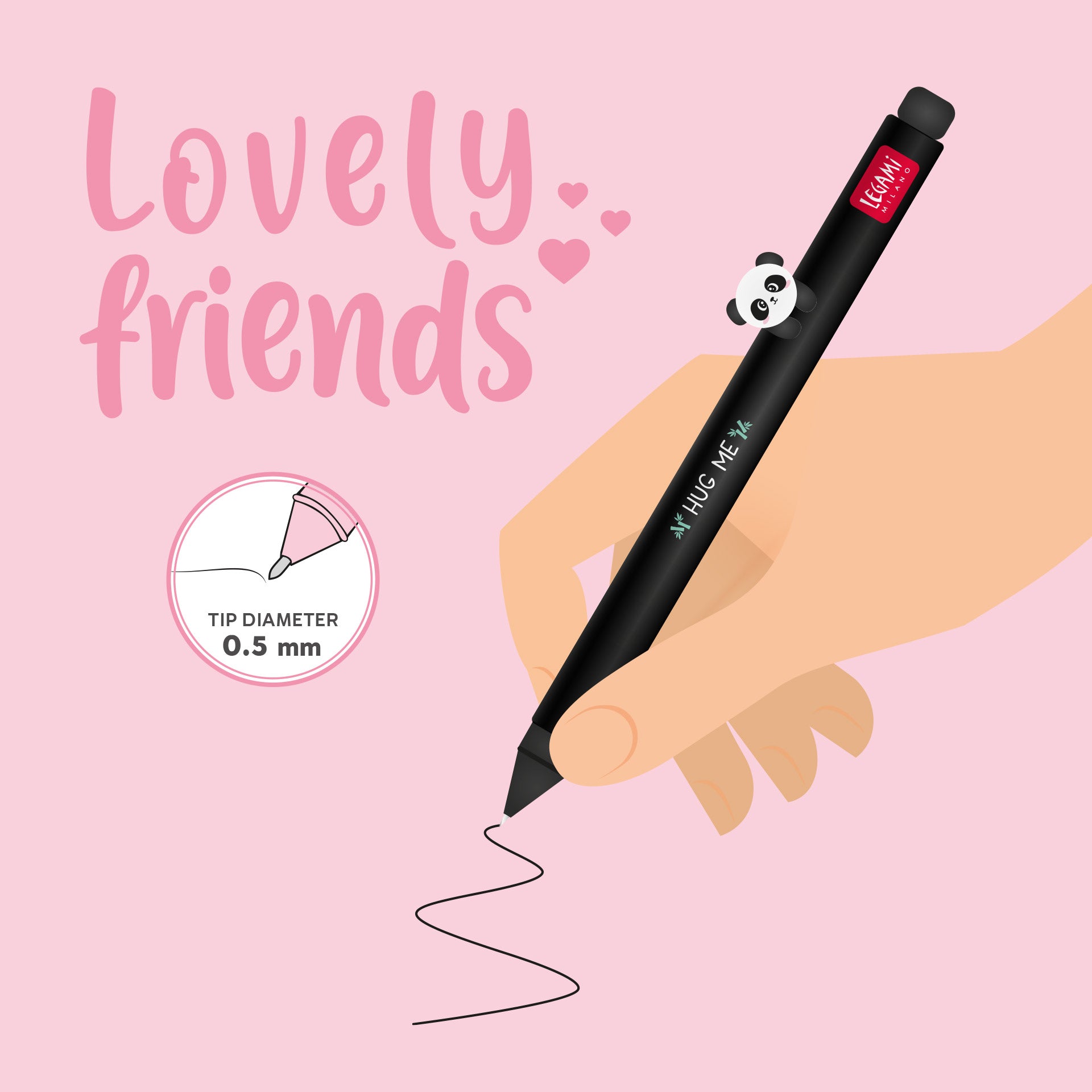 Legami Penna Gel Lovely Friends - Panda