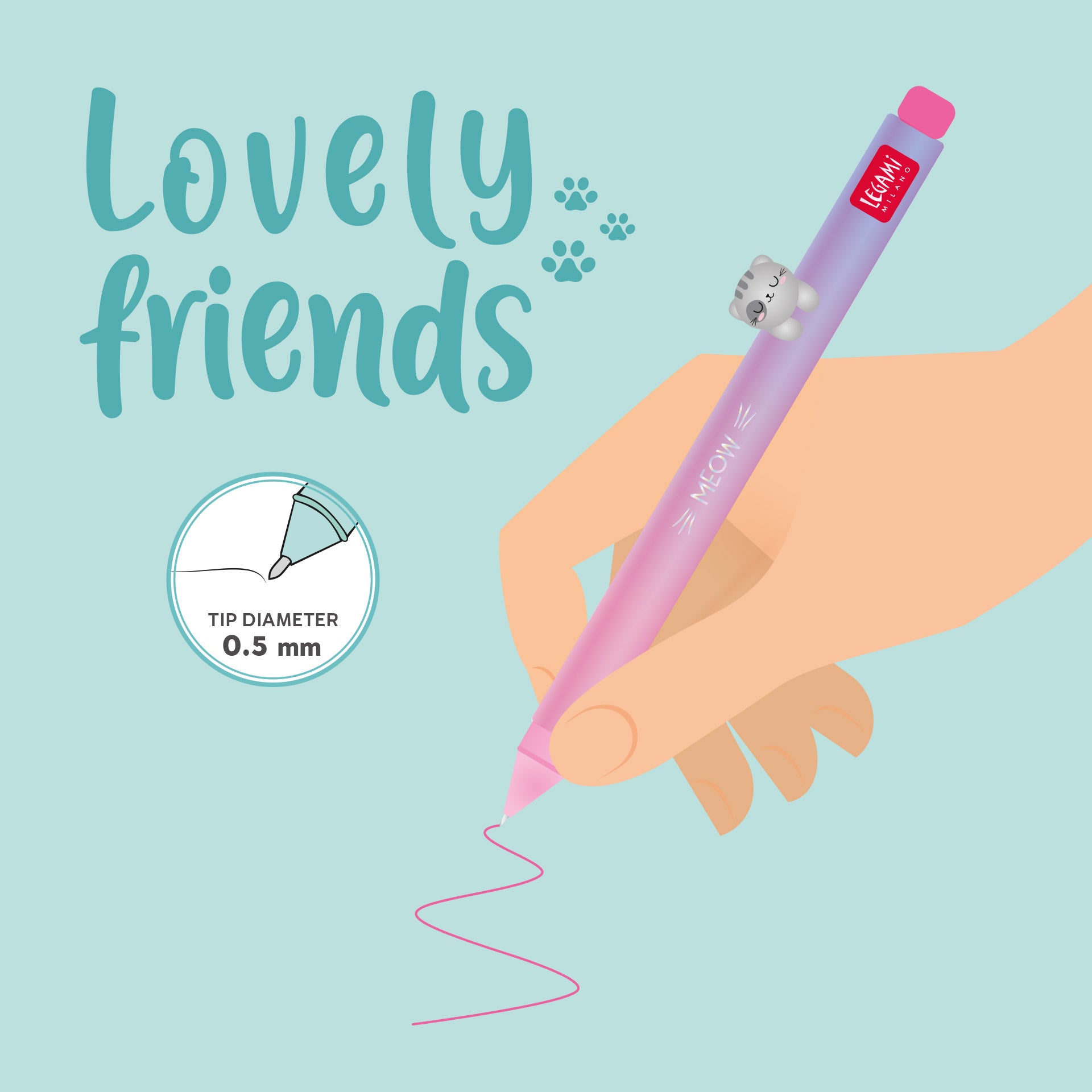 Legami Penna Gel Lovely Friends - Kitty