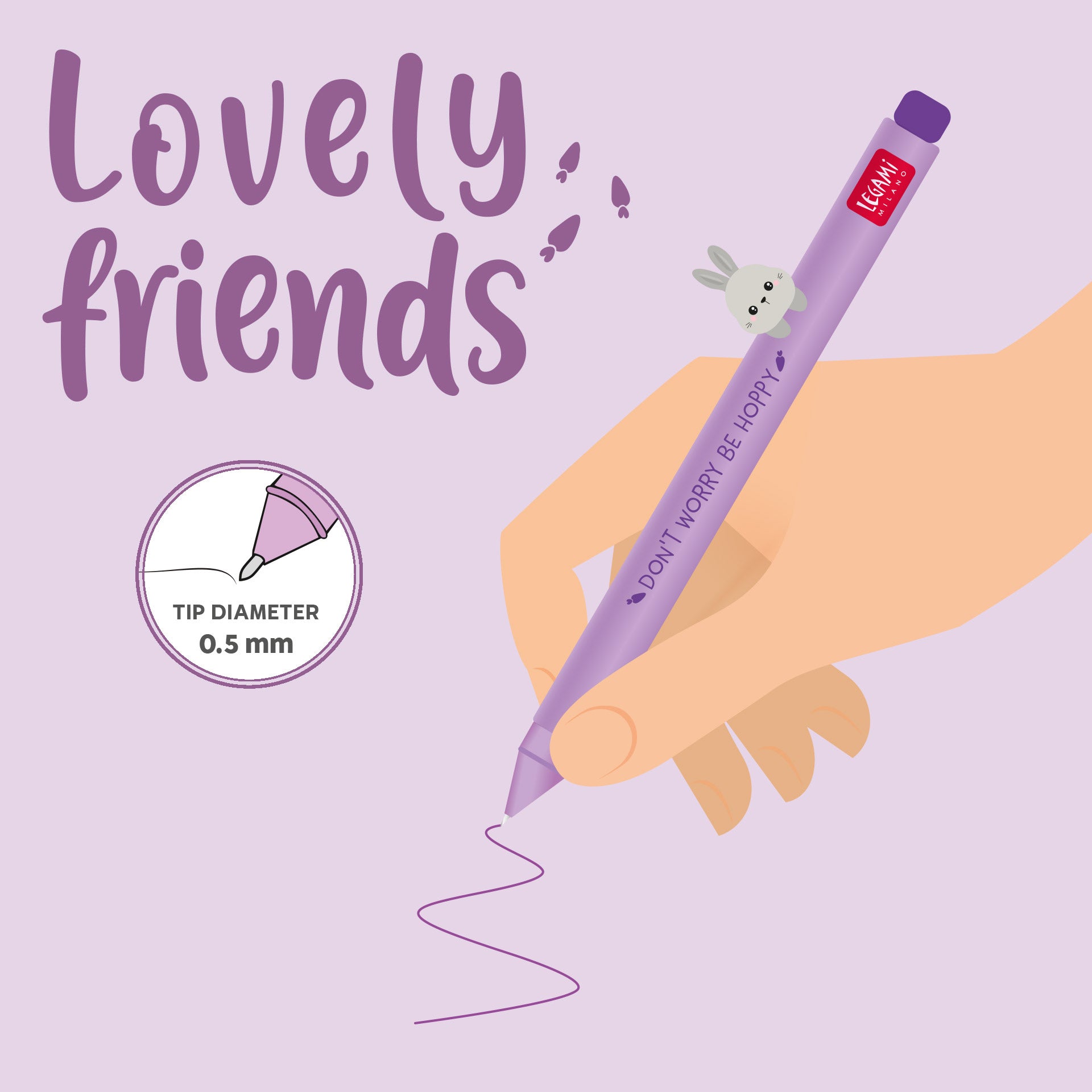 Legami Penna Gel Lovely Friends - Bunny
