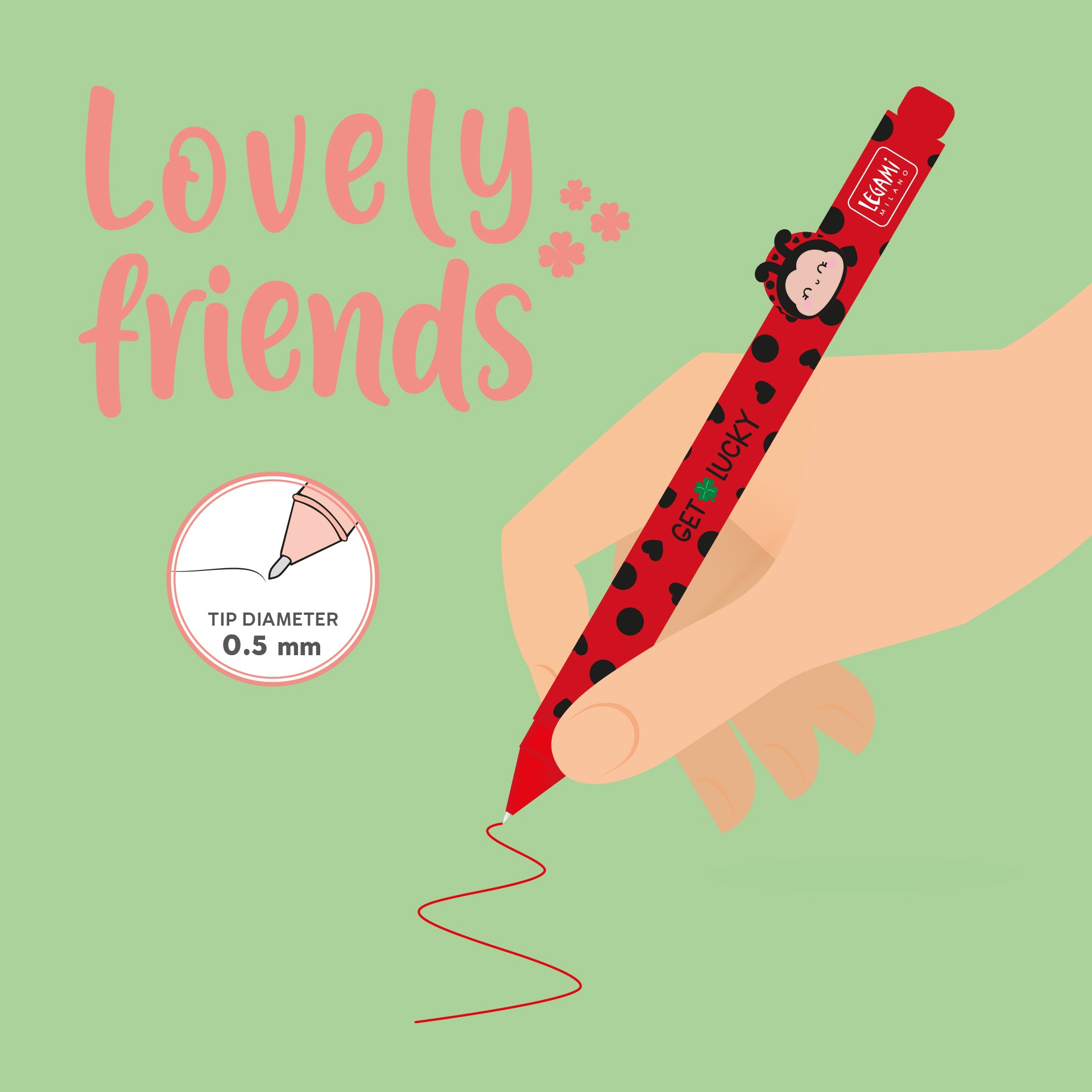 Legami Penna Gel Lovely Friends - Ladybug