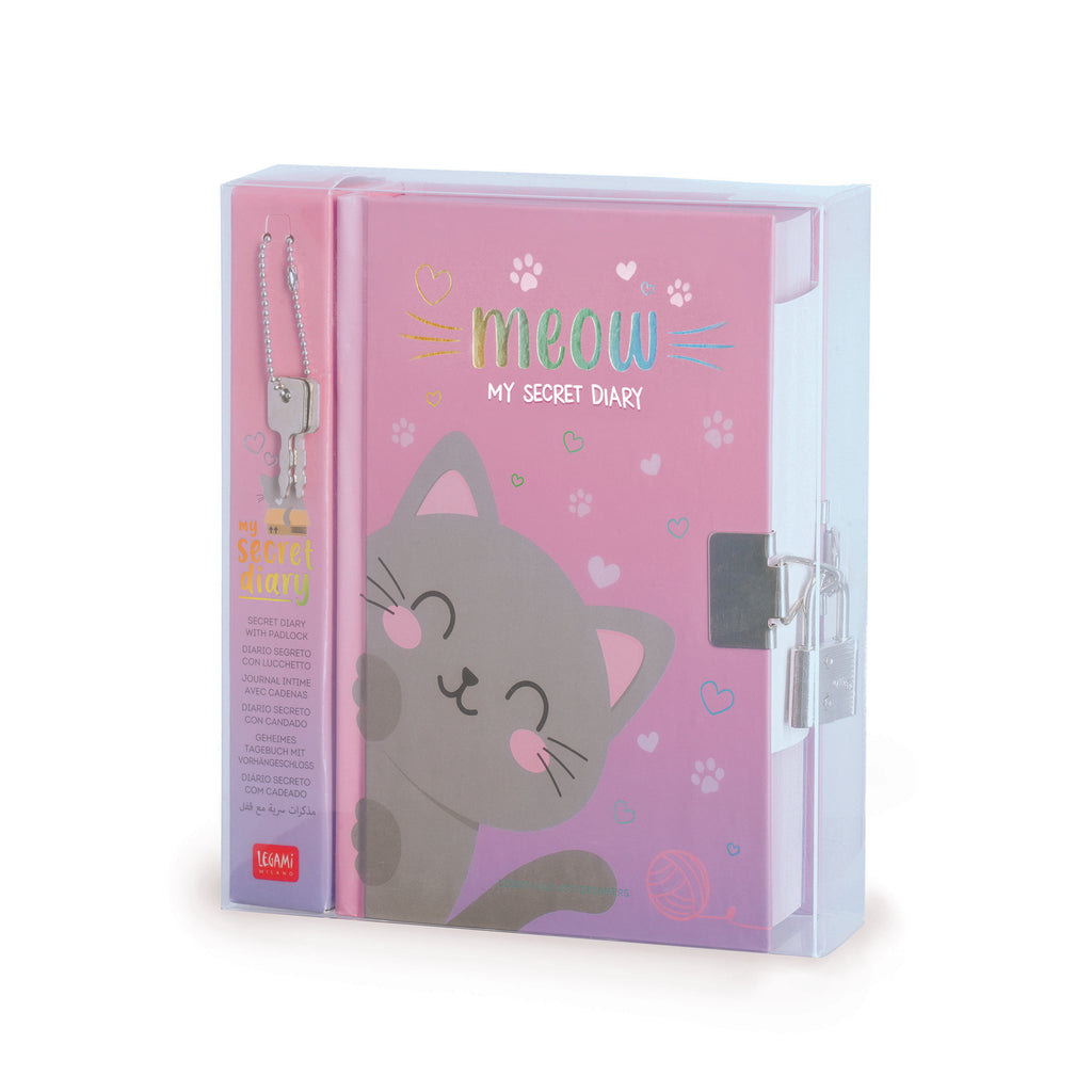 Legami Diario Segreto Con Lucchetto - Kitty