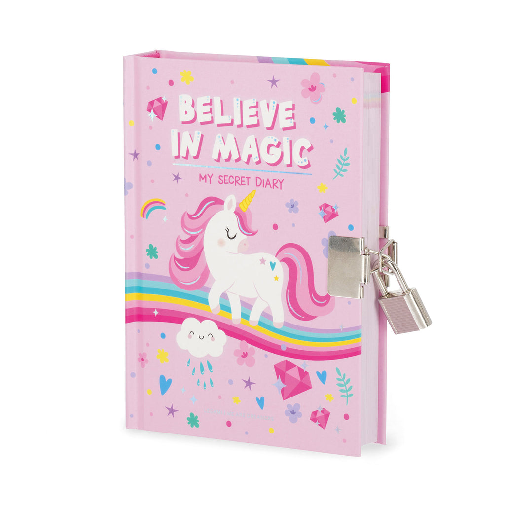 Legami Diario Segreto Con Copertina Rigida Illustrata E Lucchetto - Unicorn