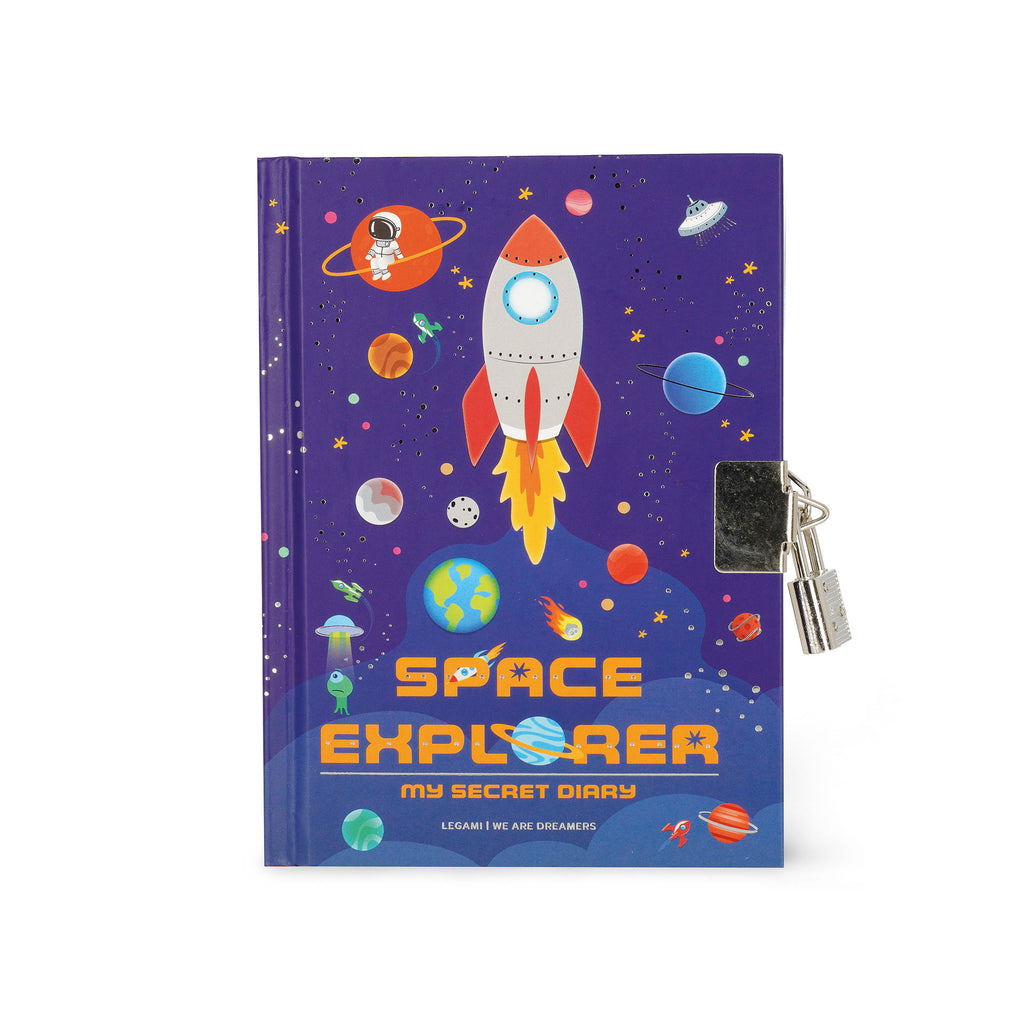 Legami Diario Segreto Con Copertina Rigida Illustrata E Lucchetto - Space