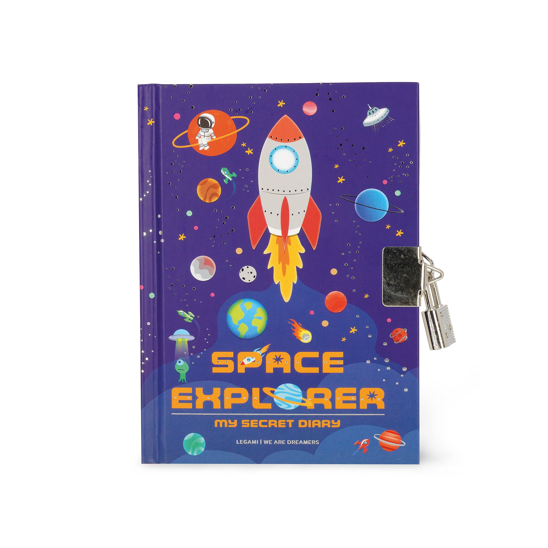 Legami Diario Segreto Con Copertina Rigida Illustrata E Lucchetto - Space