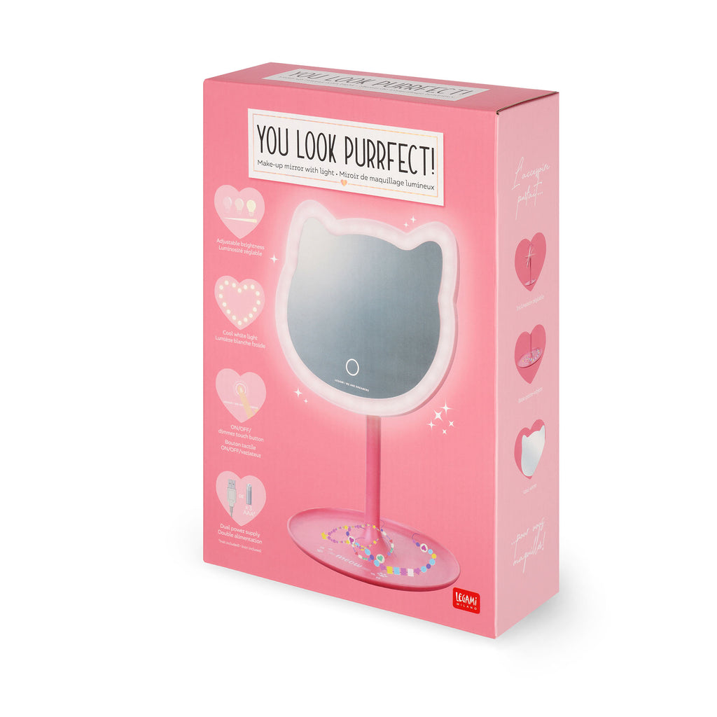 Legami Specchio Da Trucco Con Luce - Kitty
