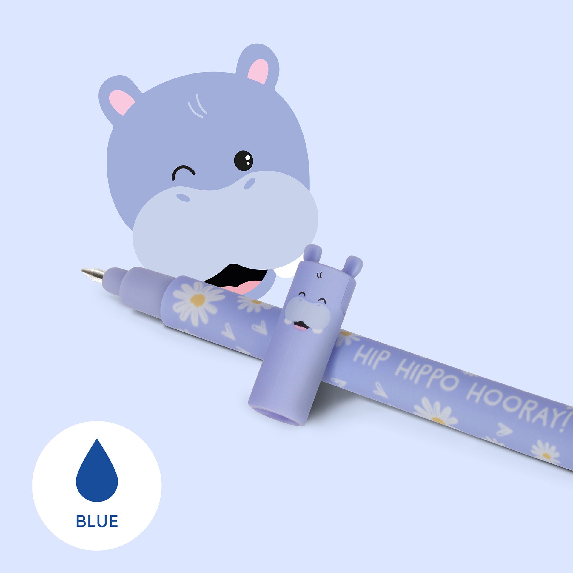 Legami Penna Gel Cancellabile - Ippopotamo