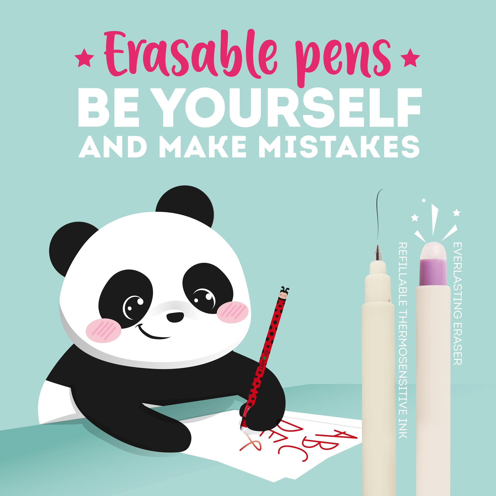 Legami Penna Gel Cancellabile - Ladybug