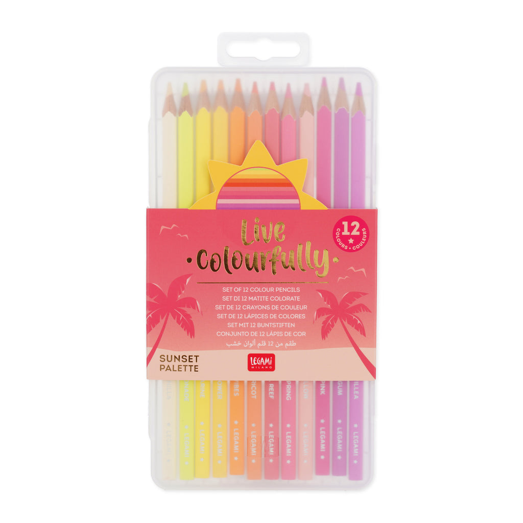 Legami Set Di 12 Matite Colorate - Sunset Palette