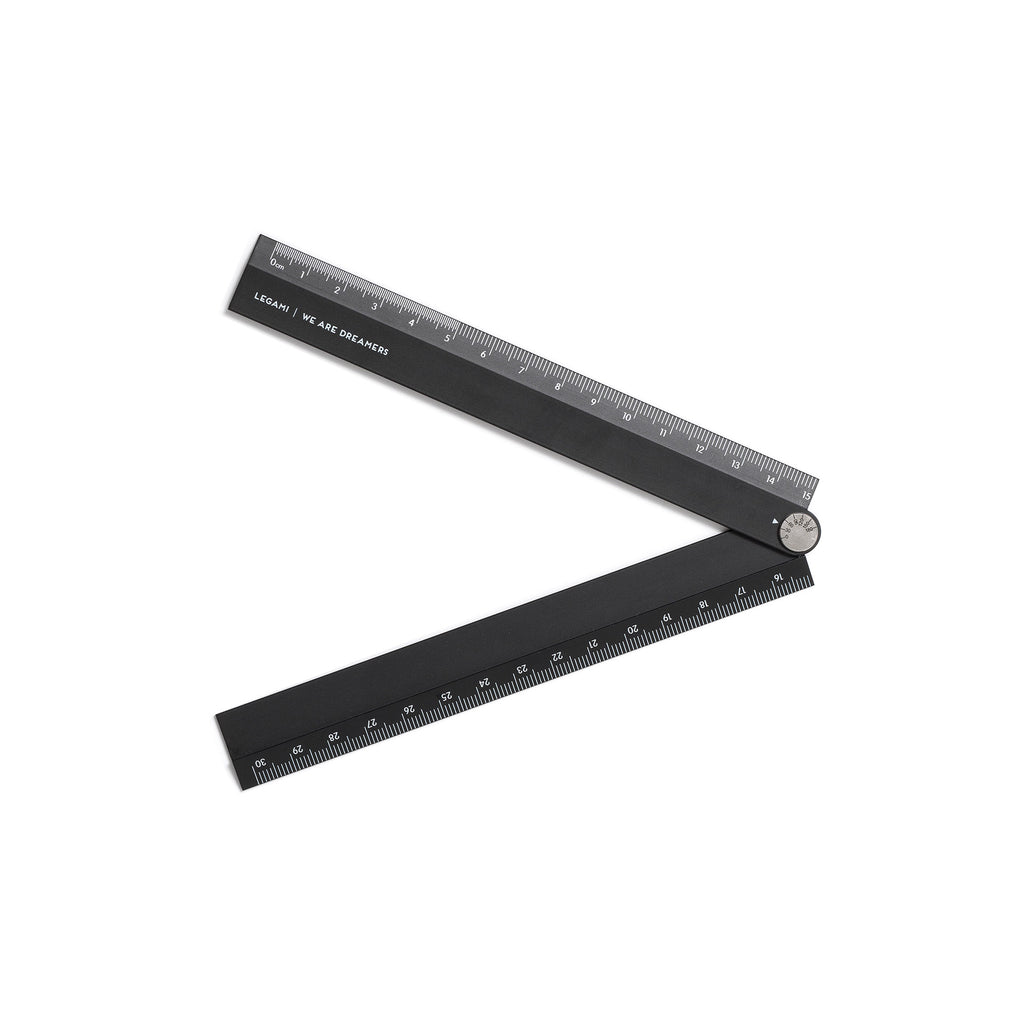 Legami Righello Pieghevole In Alluminio - Black