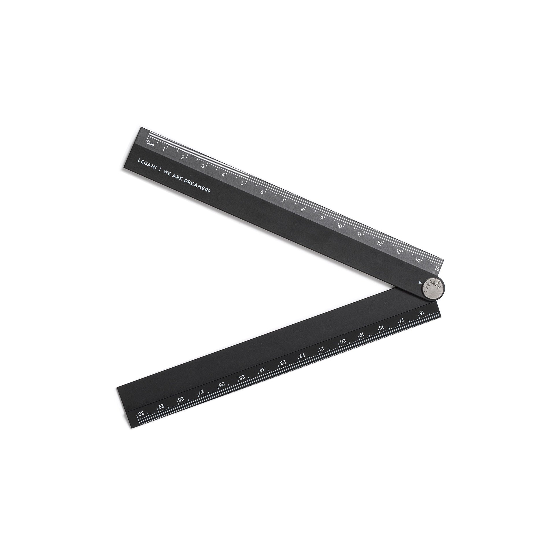 Legami Righello Pieghevole In Alluminio - Black