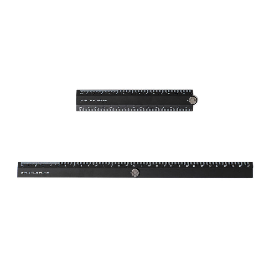 Legami Righello Pieghevole In Alluminio - Black