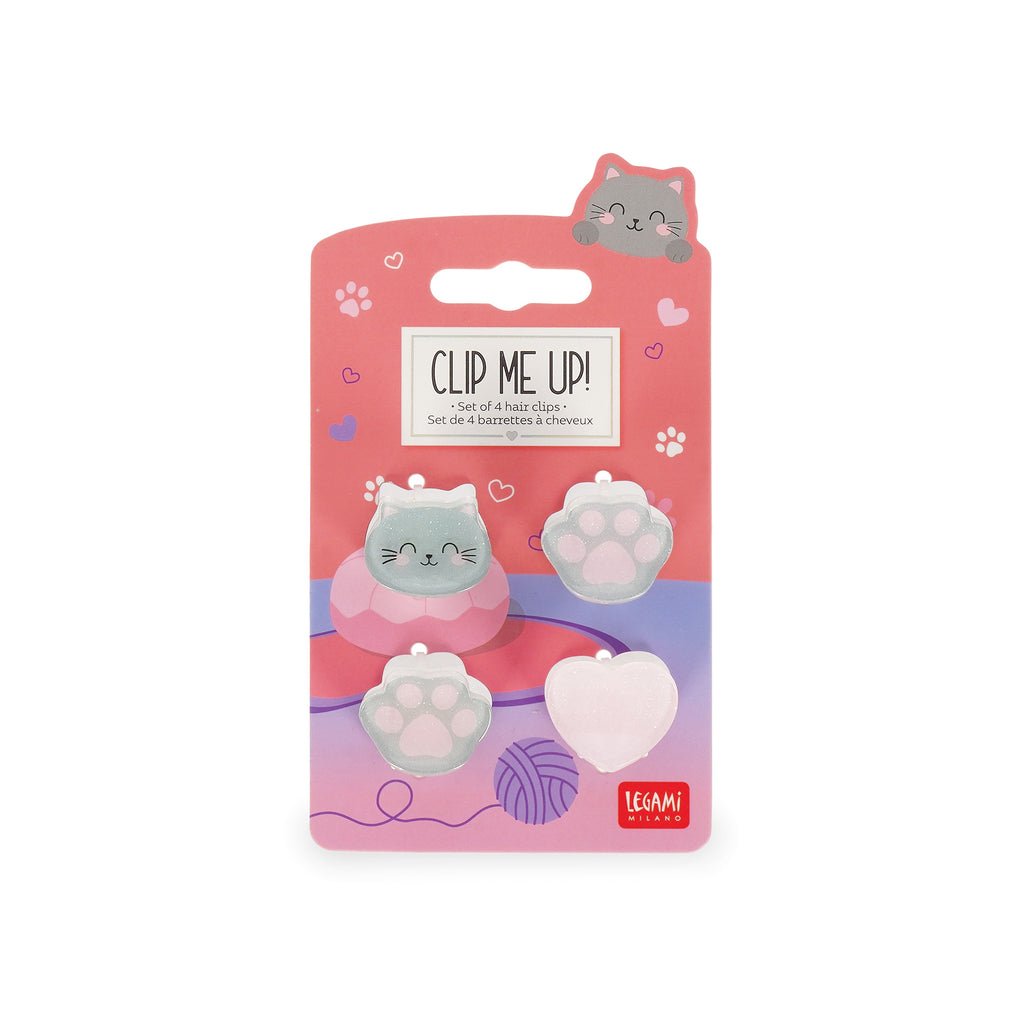 Legami Set Di 4 Mini Mollette Per Capelli - Kitty