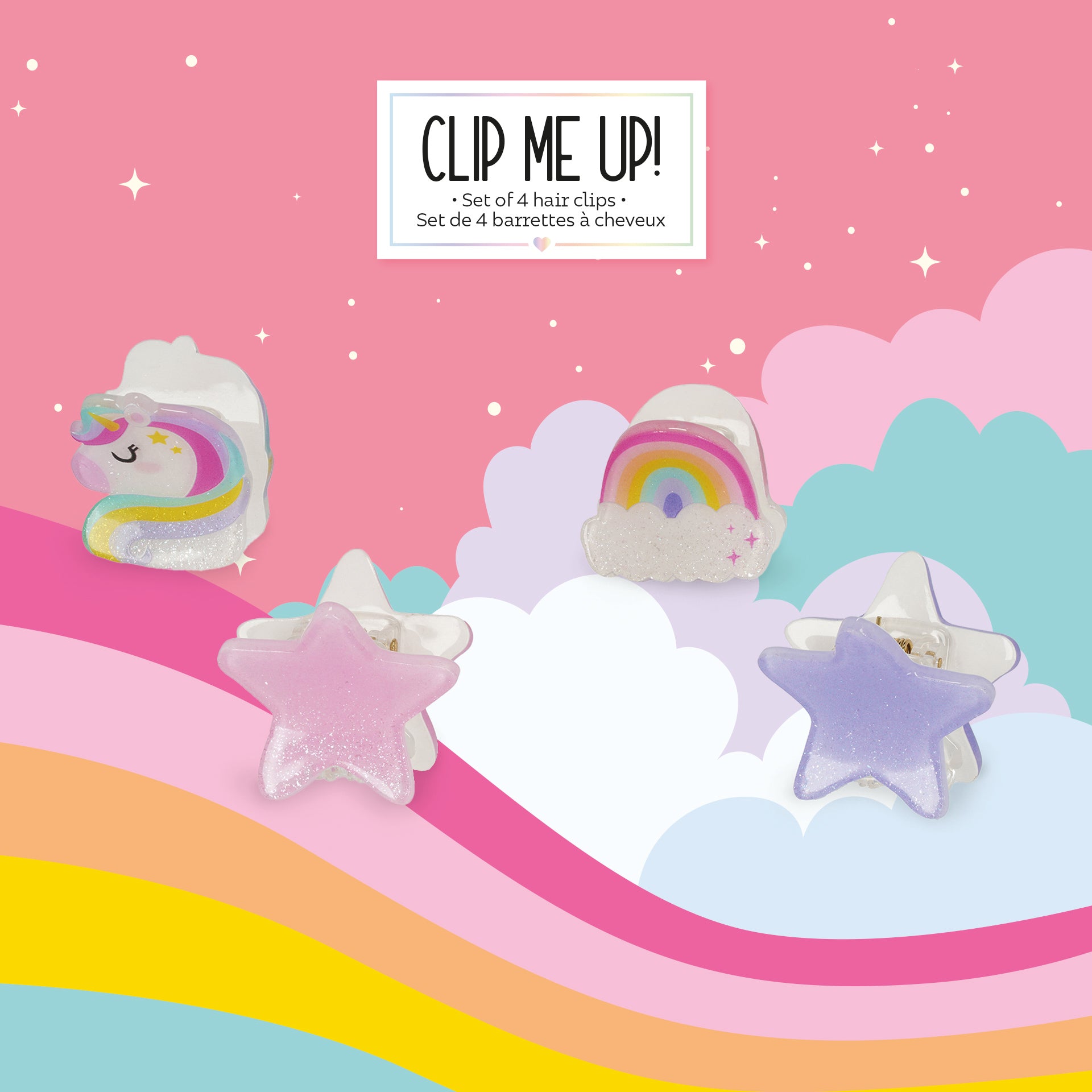 Legami Set Di 4 Mini Mollette Per Capelli - Unicorno