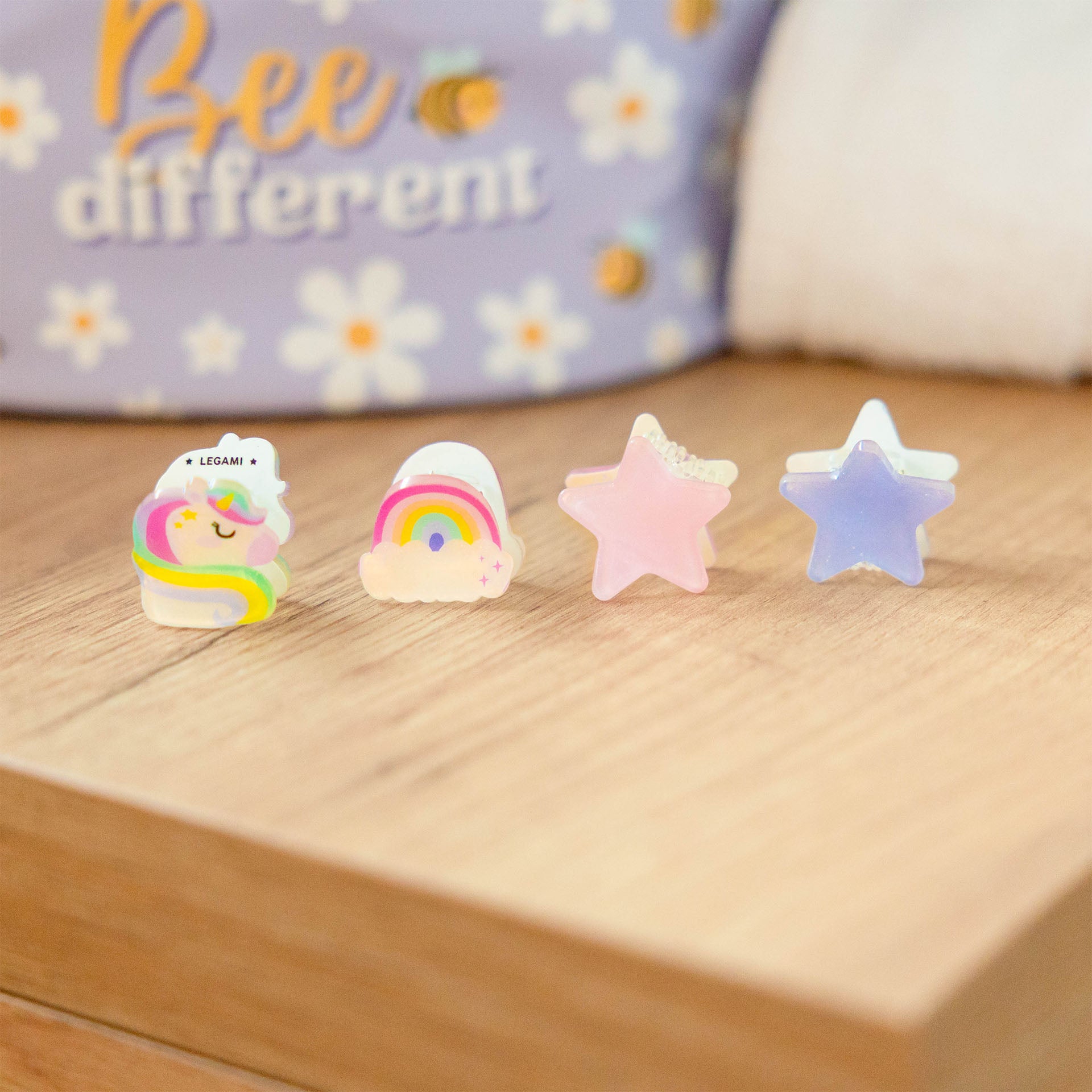 Legami Set Di 4 Mini Mollette Per Capelli - Unicorno