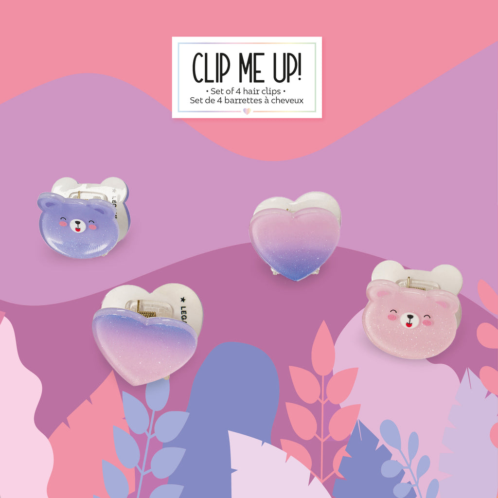 Legami Set Di 4 Mini Mollette Per Capelli - Teddy