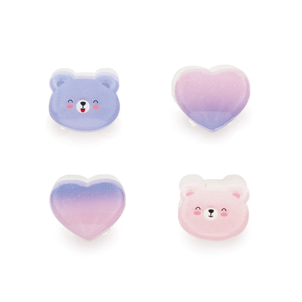 Legami Set Di 4 Mini Mollette Per Capelli - Teddy