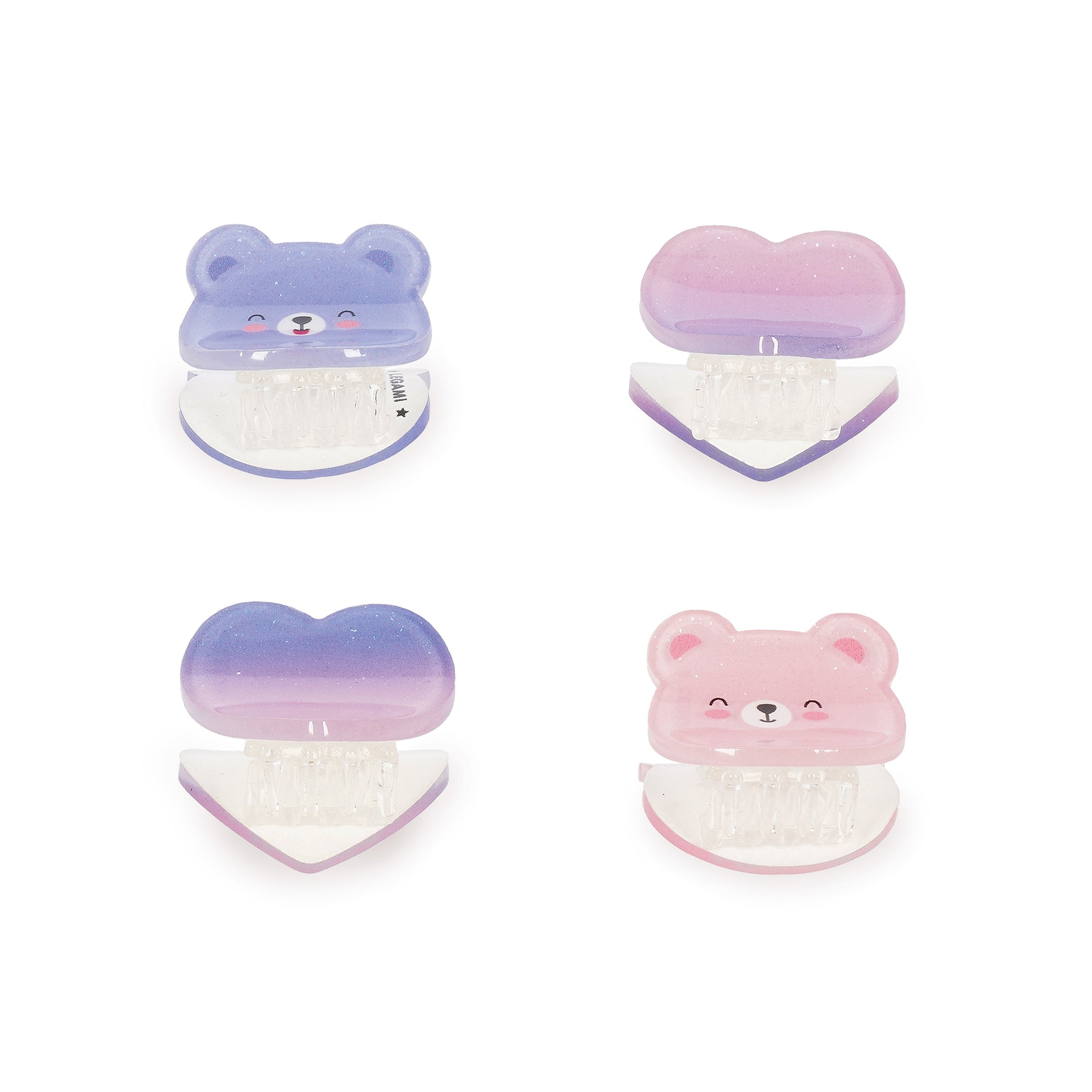 Legami Set Di 4 Mini Mollette Per Capelli - Teddy
