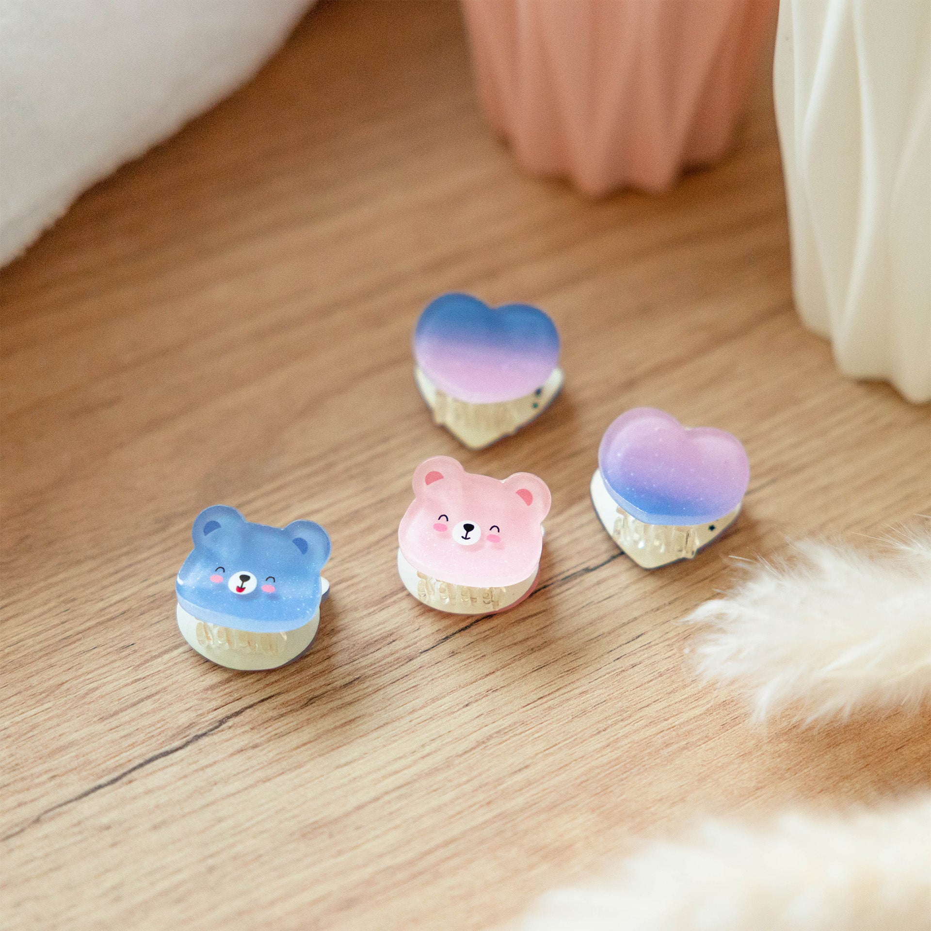 Legami Set Di 4 Mini Mollette Per Capelli - Teddy