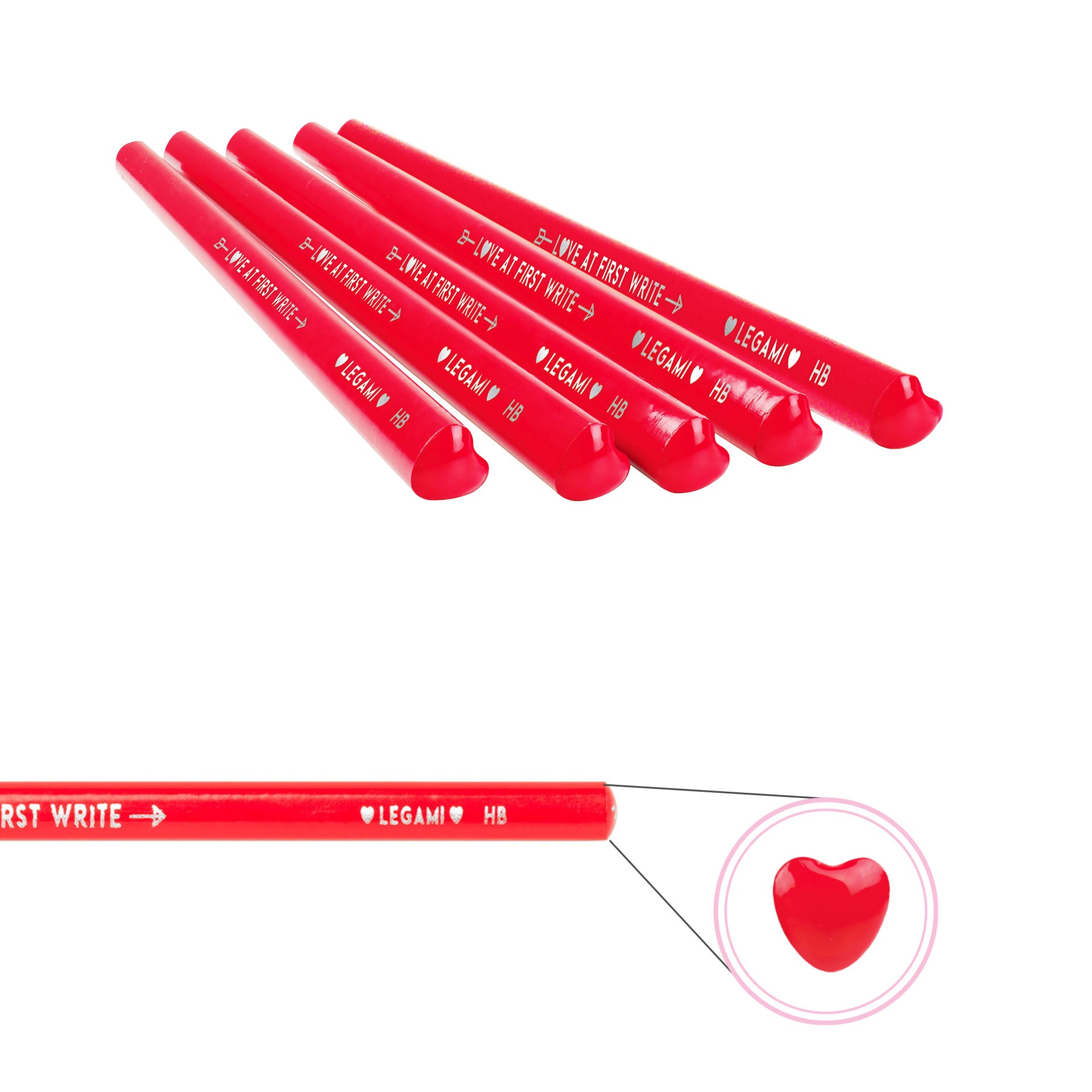 Legami Matita A Forma Di Cuore - Love