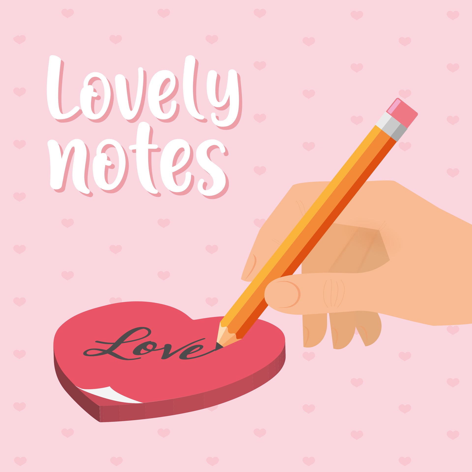 Legami Blocco Notes Adesivo - Heart