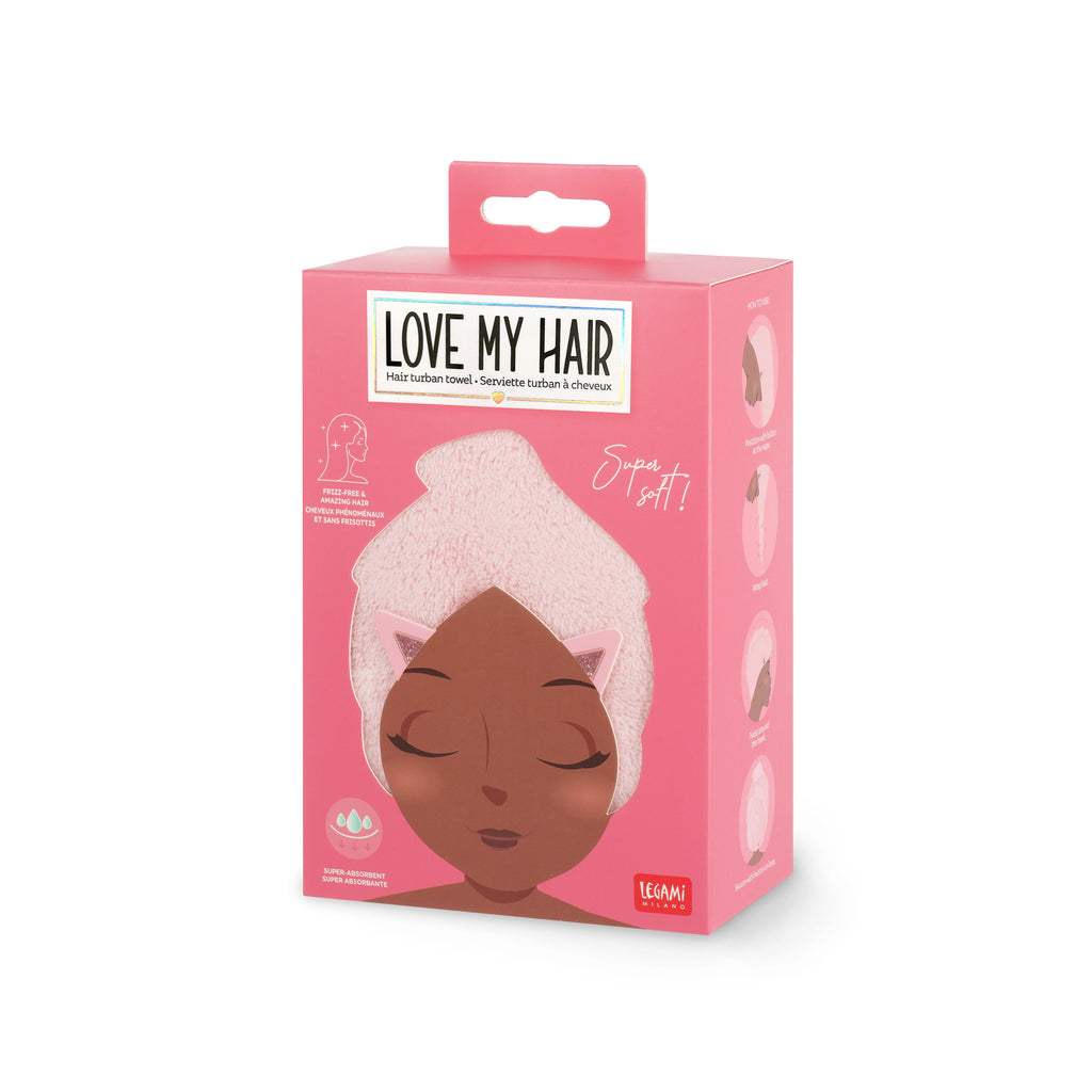 Legami Asciugamano Per Capelli A Turbante - Kitty