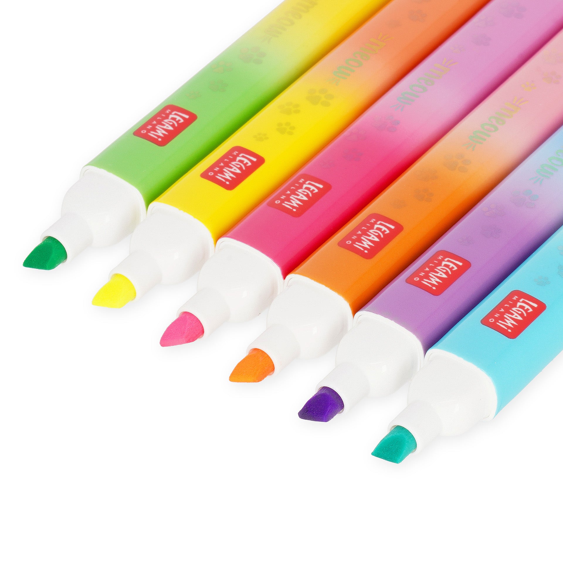 Legami Set Di 6 Evidenziatori Doppia Punta - Kitty - Meow