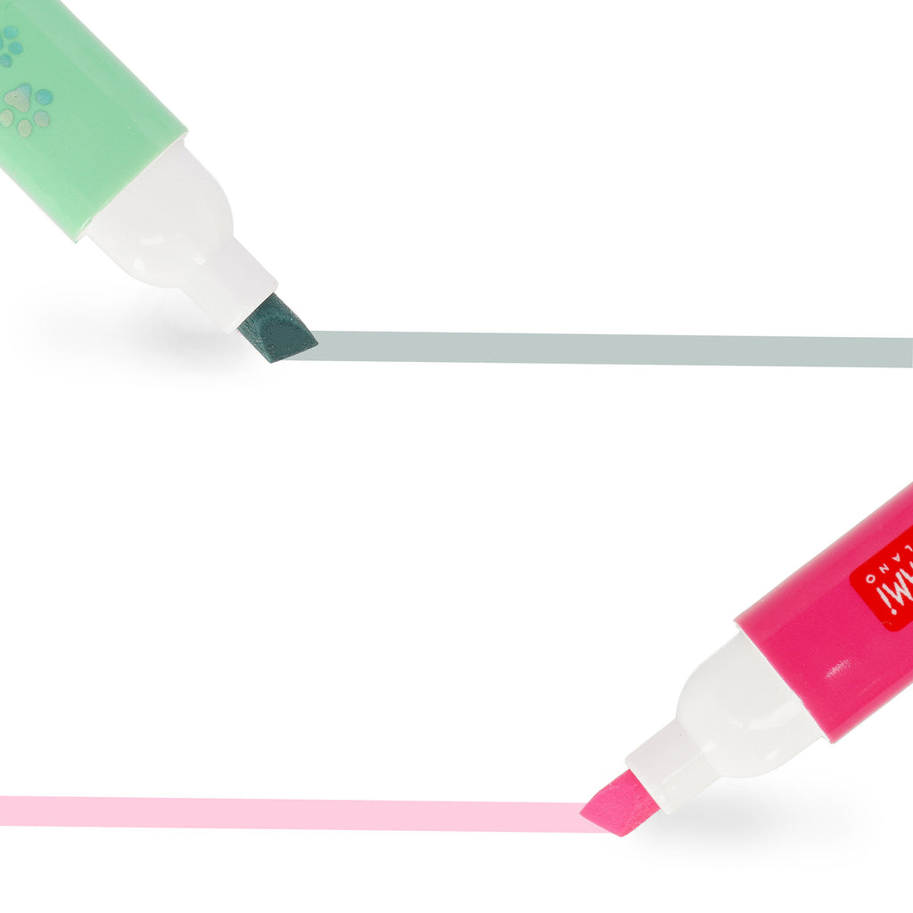 Legami Set Di 6 Evidenziatori Doppia Punta - Kitty - Meow