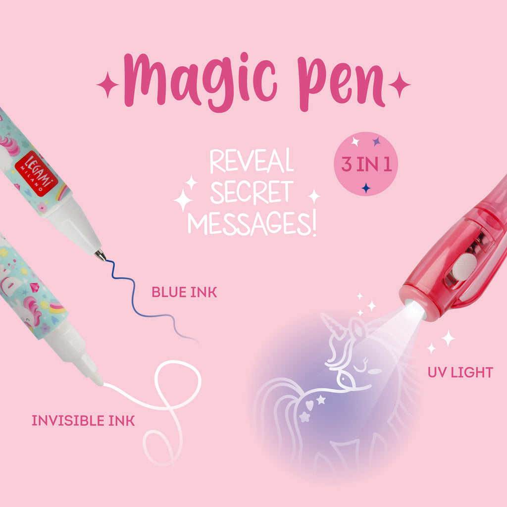 Legami Penna Con Inchiostro Invisibile - Unicorn
