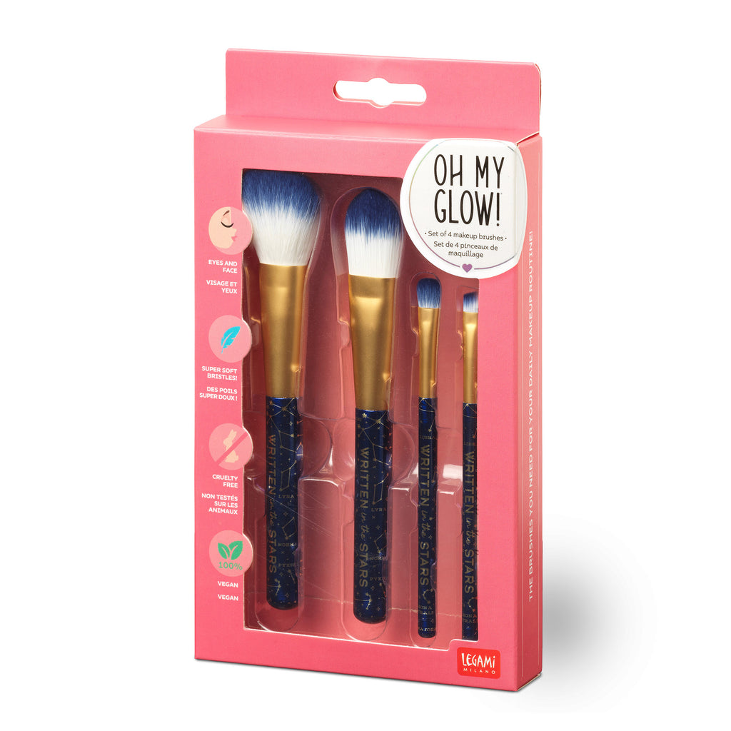 Legami Set Di 4 Pennelli Makeup - Stars