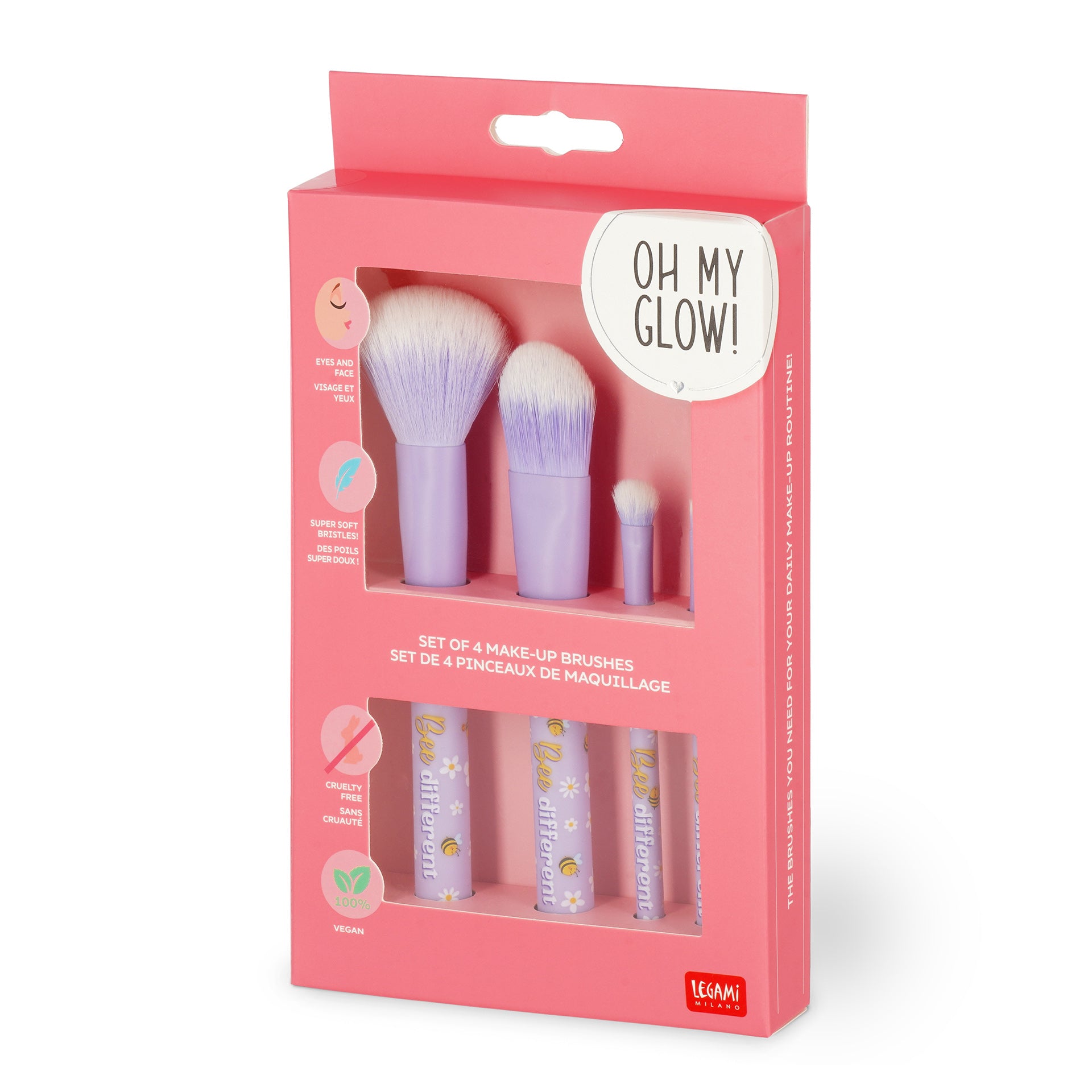Legami Set Di 4 Pennelli Makeup - Ape
