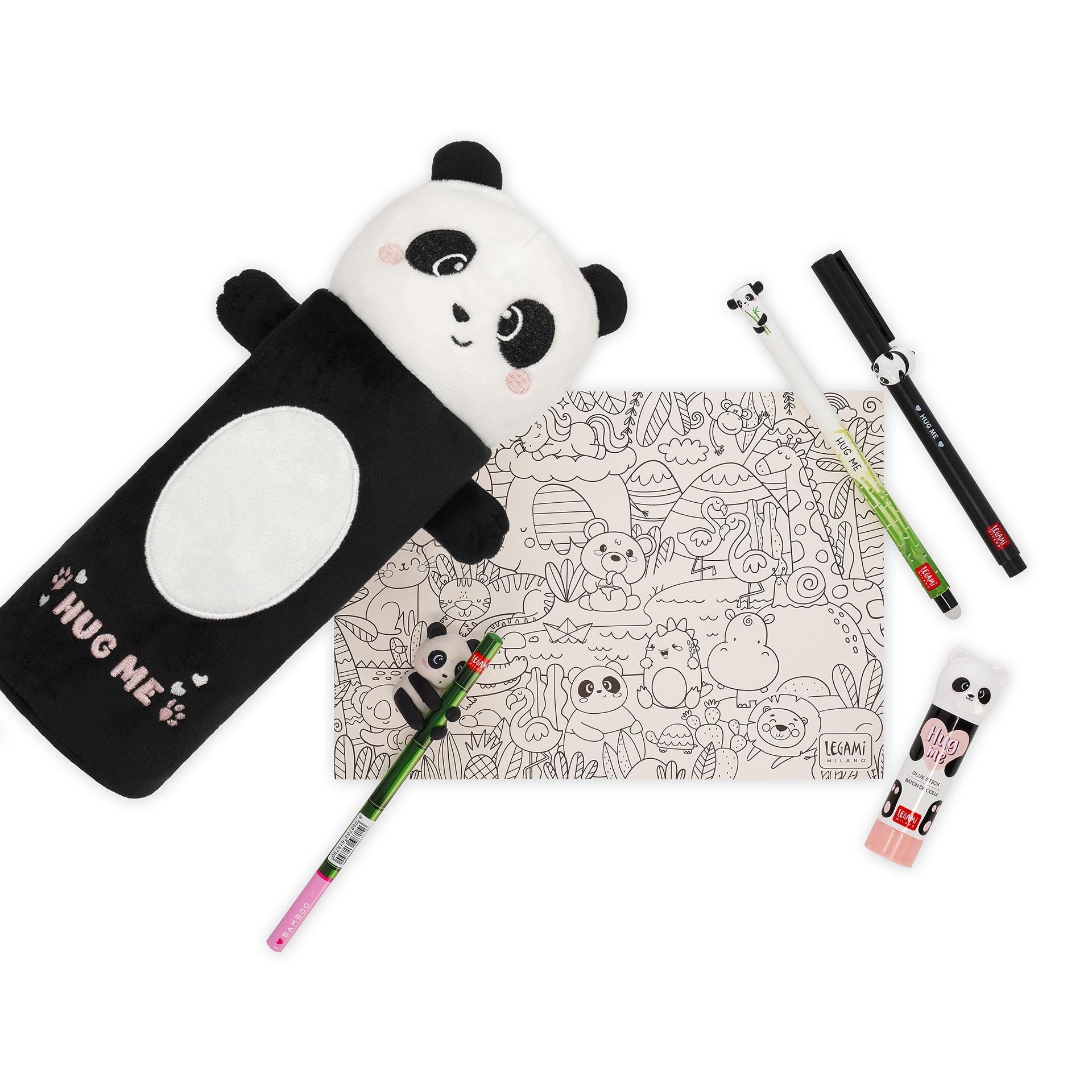 Legami Astuccio Soffice Felpato - Panda
