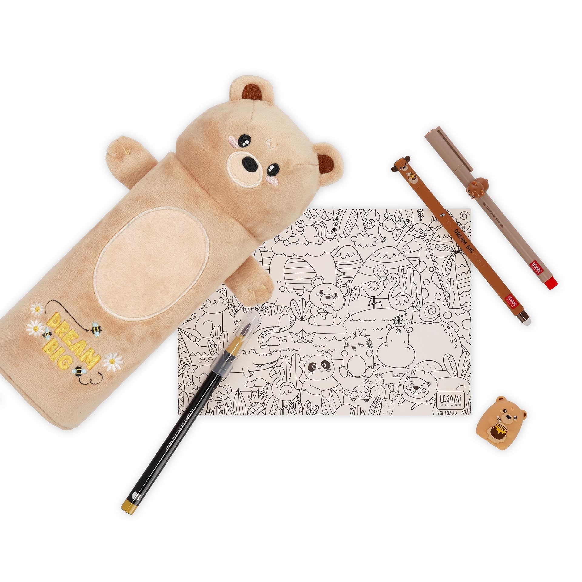 Legami Astuccio Soffice Felpato - Teddy Bear