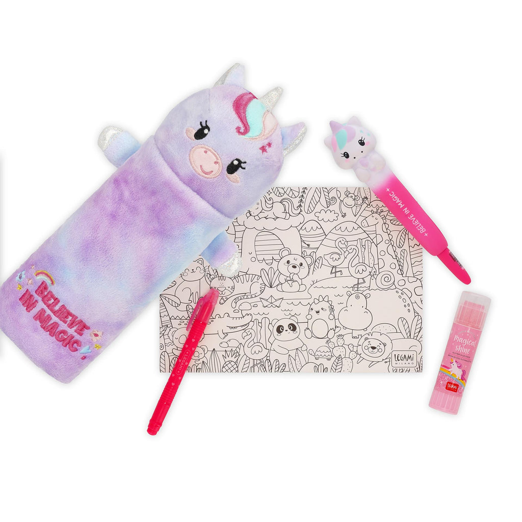 Legami Astuccio Soffice Felpato - Unicorn