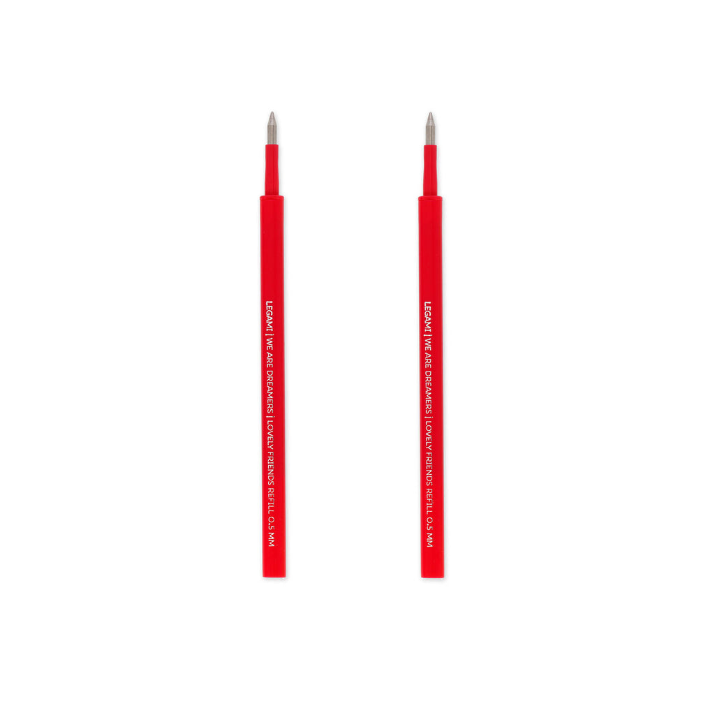 Legami Set Di Due Ricariche Per Penna Gel Lovely Friends - Rosso