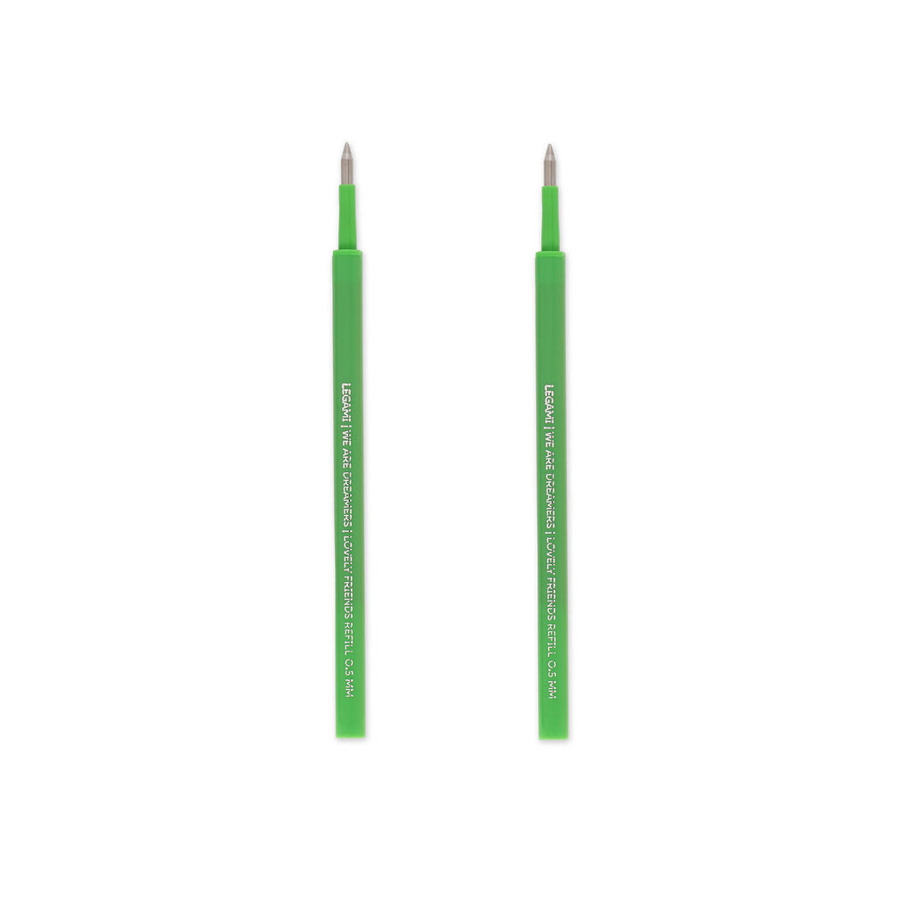 Legami Set Di Due Ricariche Per Penna Gel Lovely Friends - Verde