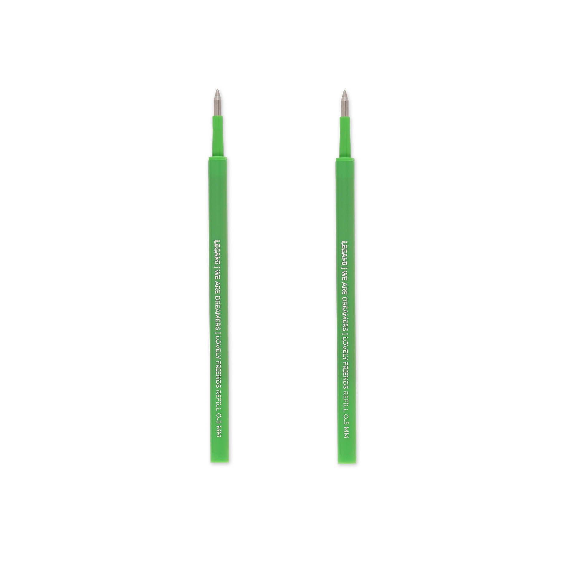 Legami Set Di Due Ricariche Per Penna Gel Lovely Friends - Verde