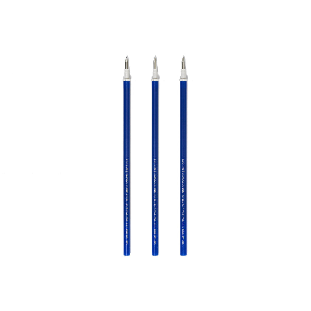 Legami Set Di Tre Ricariche Per Penna Gel Cancellabile - Blu