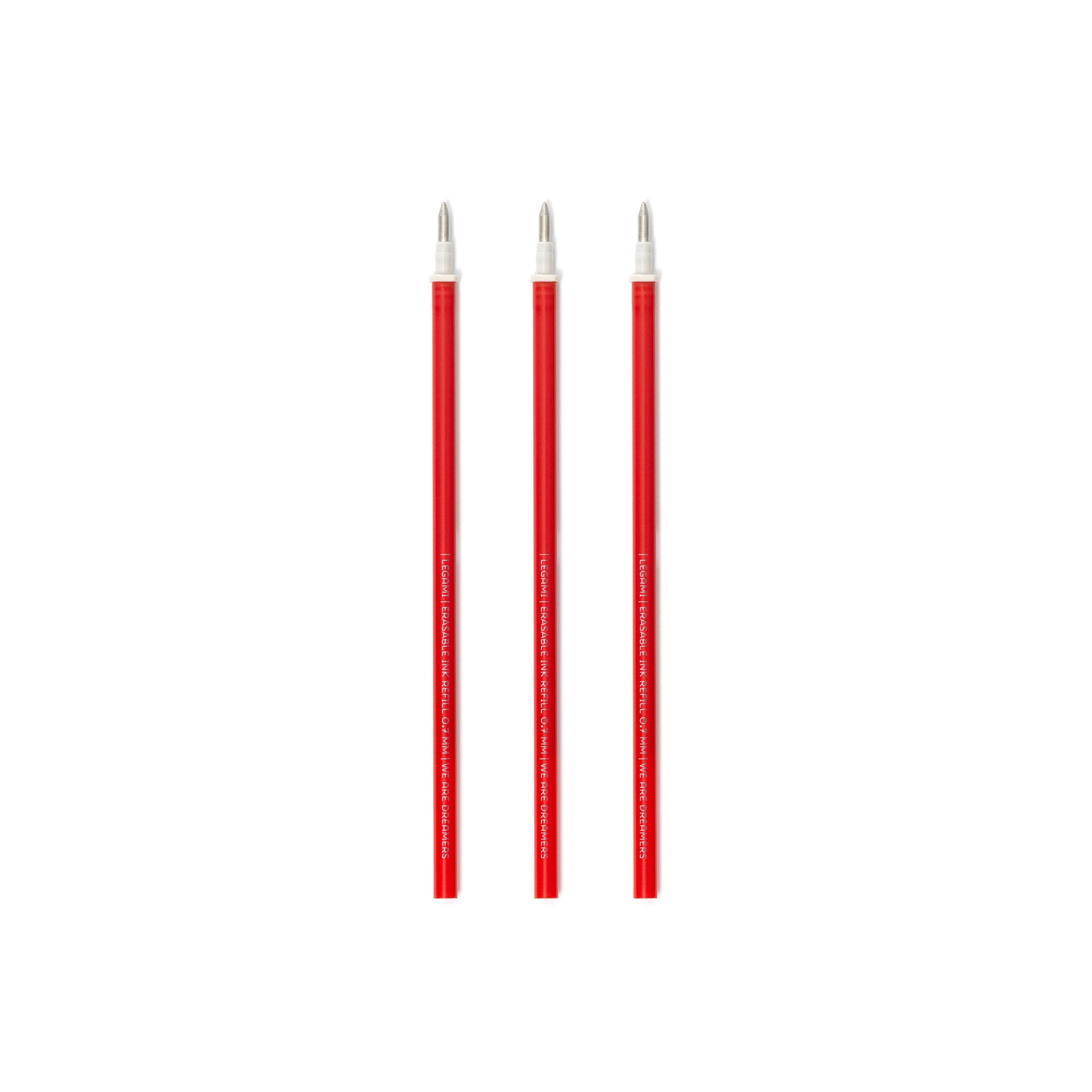 Legami Set Di Tre Ricariche Per Penna Gel Cancellabile - Rosso
