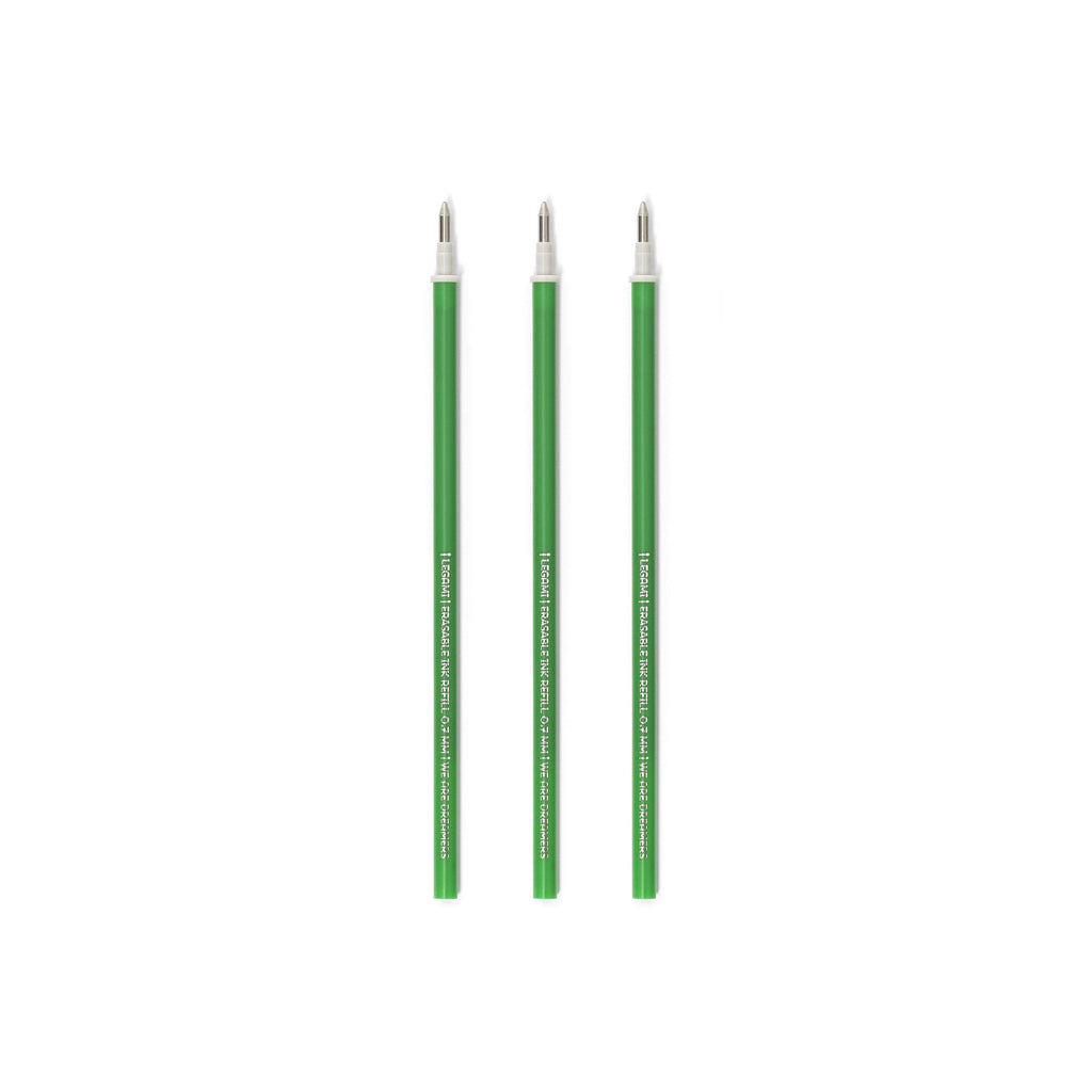 Legami Set Di Tre Ricariche Per Penna Gel Cancellabile - Verde