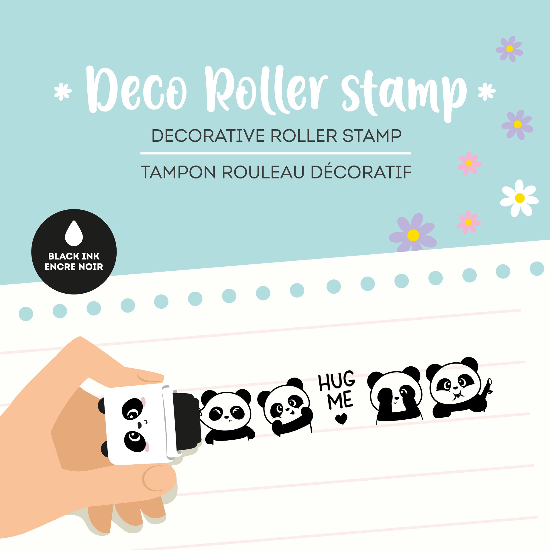 Legami Timbro Decorativo A Rullo - Panda