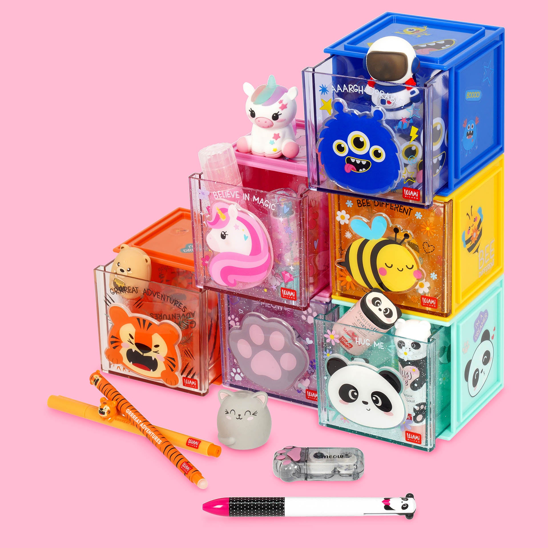 Legami Box Componibile Da Scrivania - Monster